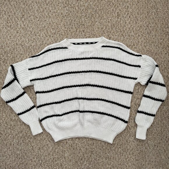 Pink Victoria's‎ Secret × Forenza Knit Sweater Striped XS - Picture 1 of 9